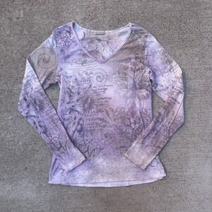 Y2K Vintage Long‎ Sleeve With Gems Streetwear Babydoll Girlhoodcore